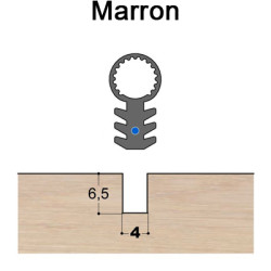 Joint tubulaire queue de sapin TS FV marron Joint tubulaire queue de sapin TS FV marron