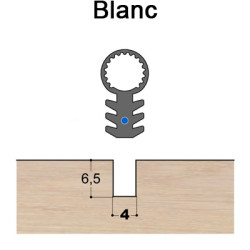 Joint tubulaire queue de sapin TS FV blanc Joint tubulaire queue de sapin TS FV blanc