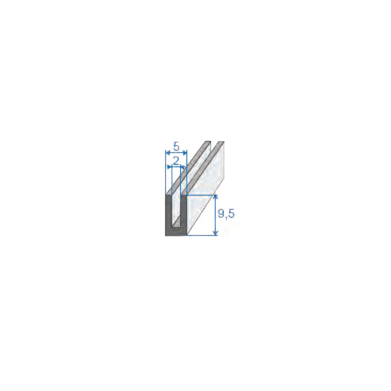 Profilé 372 compact forme U Profilé 372 compact forme U