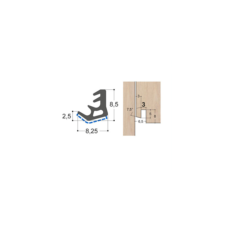 Joint d'ouvrant mono-matière OC5 PR