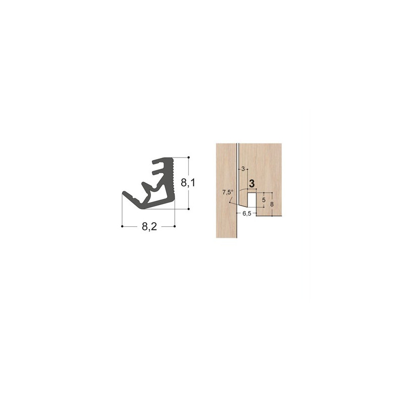 Joint d'ouvrant mono-matière OC5 S Joint d'ouvrant mono-matière OC5 S