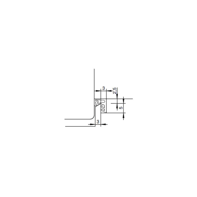 Joint S 7494 pour recouvrement sur ouvrant Joint S 7494 pour recouvrement sur ouvrant