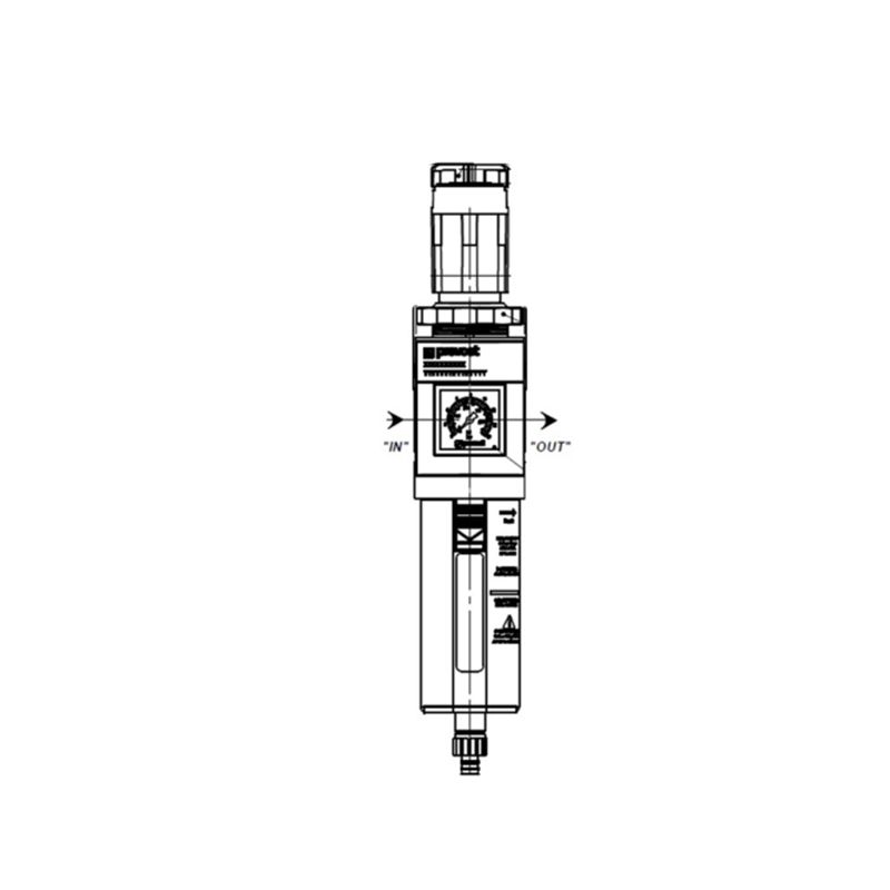 Filtre régulateur avec manomètre et fixation G 1/2 pouces