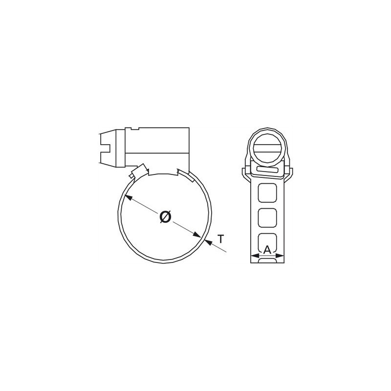 Serflex Collier bande ajourée 14 mm Serflex Collier bande ajourée 14 mm